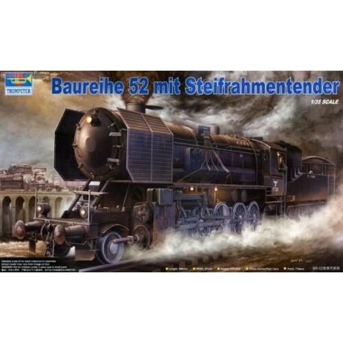 1/35 Trumpeter Baureihe 52 mit Steifrahmentender German Locomotive 00210